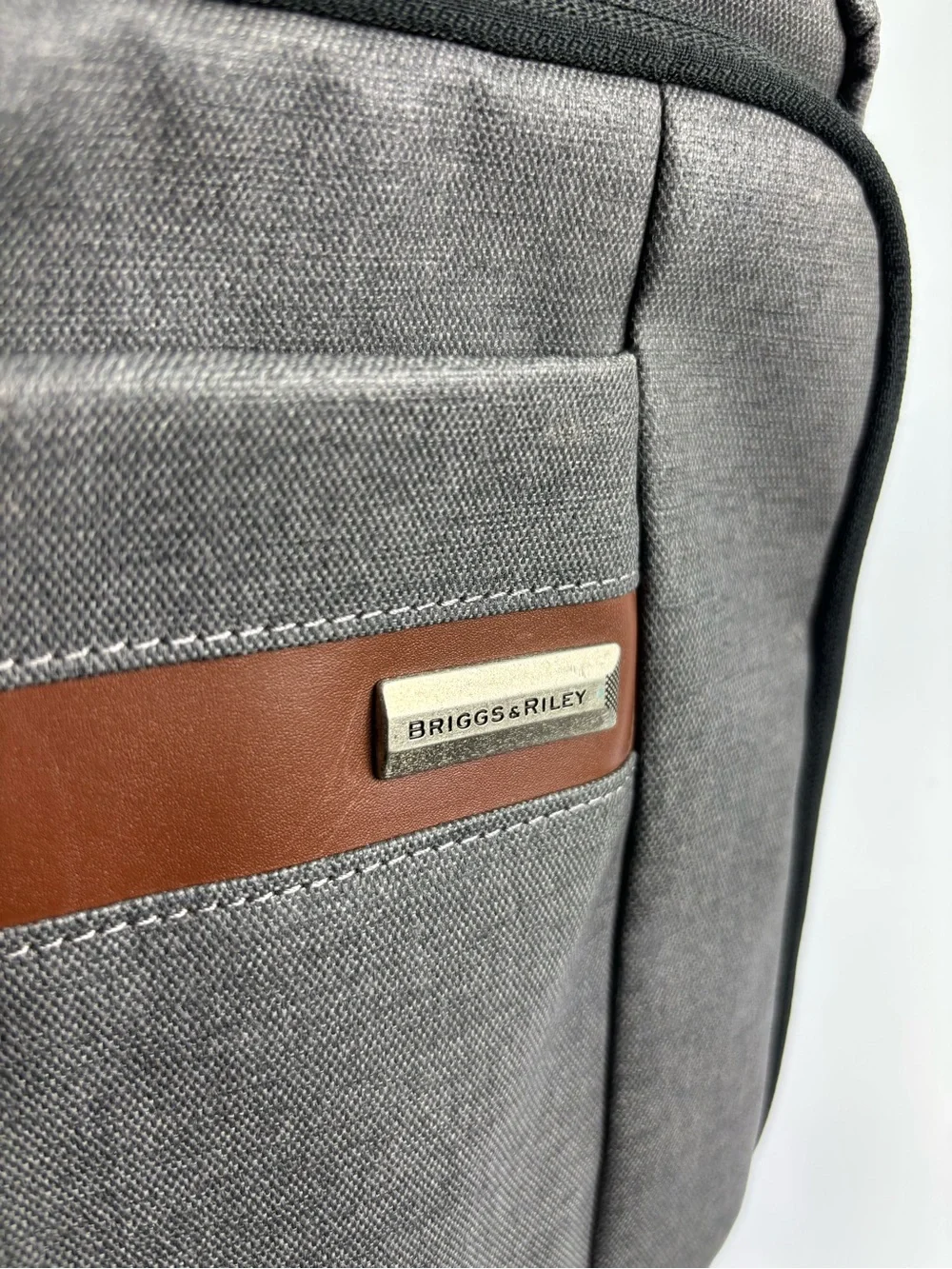Briggs & Riley Kinzie Street 2.0 Micro Messenger Grey Bag No Shoulder Strap